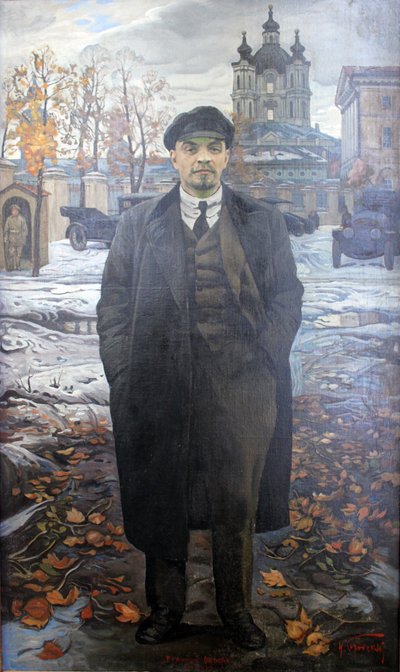 Oktober in Smolny door Isaak Israilevich Brodsky